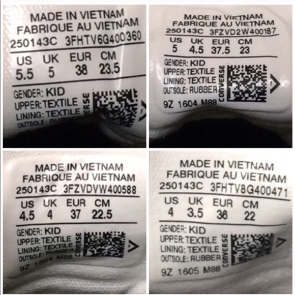 NWT Converse Ctas || OX Black LT k/WMNS AUTHENTIC - Picture 8 of 8